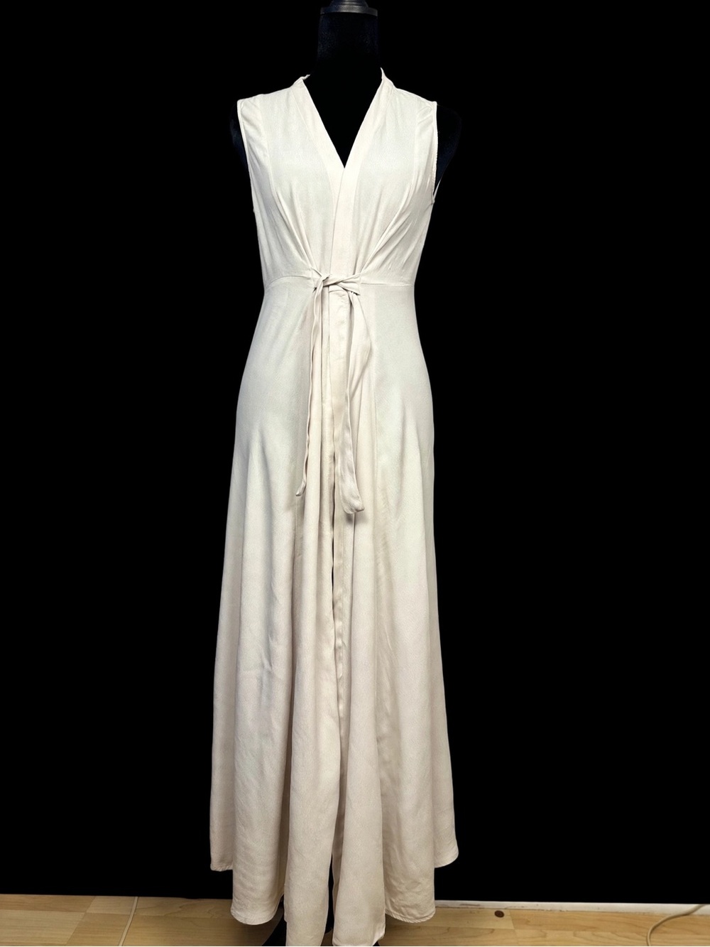 Forever 21 Ivory Wrap Midi Dress – Size S